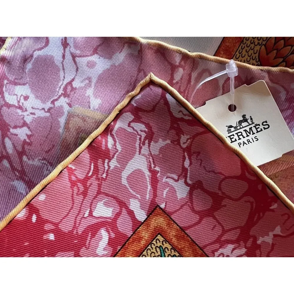 Hermès Gloria Soli Scarf 100% Silk 35.5”x35.5” NEW NWT Sun Old Money Luxury